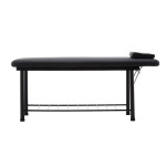 Κρεβάτι Μασάζ Φυσικοθεραπείας Σταθερό Μεταλλικό SuperOrtho Black με ανύψωση πλάτης εξεταστικό